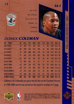 2000-01 Upper Deck #14 Derrick Coleman Back