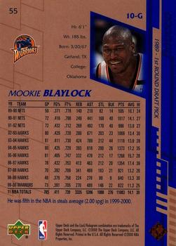 2000-01 Upper Deck #55 Mookie Blaylock Back