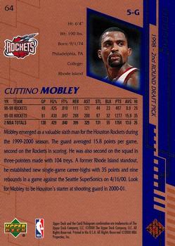 2000-01 Upper Deck #64 Cuttino Mobley Back
