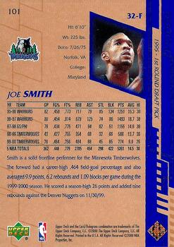 2000-01 Upper Deck #101 Joe Smith Back