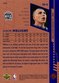 2000-01 Upper Deck #144 Jason Williams Back