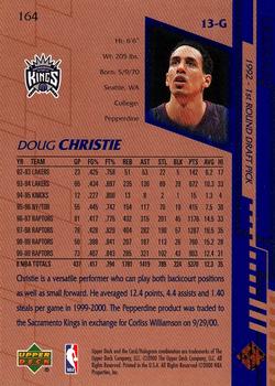 2000-01 Upper Deck #164 Doug Christie Back