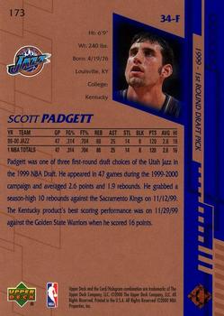 2000-01 Upper Deck #173 Scott Padgett Back