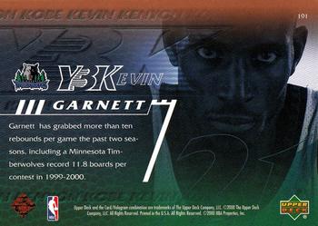 2000-01 Upper Deck #191 Kevin Garnett Back