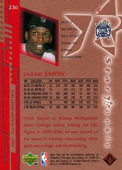 2000-01 Upper Deck #236 Jabari Smith Back