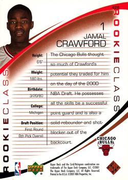 2000-01 Upper Deck #428 Jamal Crawford Back