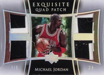 2004-05 Upper Deck Exquisite Collection - Patches Quad #E4P-MJ Michael Jordan Front
