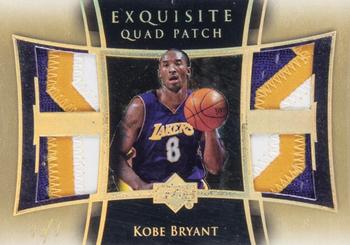 2004-05 Upper Deck Exquisite Collection - Patches Quad Parallel #E4P-KB Kobe Bryant Front