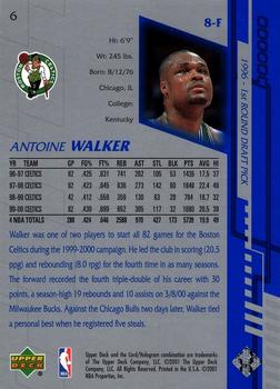 2000-01 Upper Deck Encore #6 Antoine Walker Back