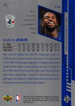 2000-01 Upper Deck Encore #12 Baron Davis Back