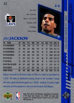2000-01 Upper Deck Encore #22 Jim Jackson Back