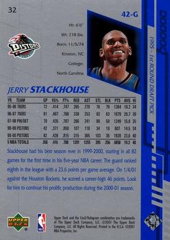 2000-01 Upper Deck Encore #32 Jerry Stackhouse Back