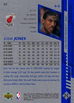 2000-01 Upper Deck Encore #62 Eddie Jones Back