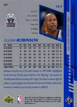 2000-01 Upper Deck Encore #69 Glenn Robinson Back