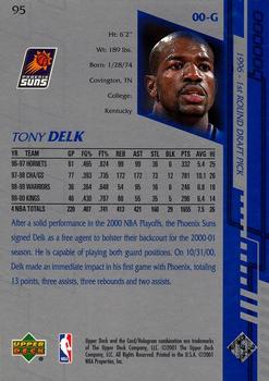 2000-01 Upper Deck Encore #95 Tony Delk Back