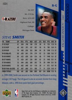 2000-01 Upper Deck Encore #101 Steve Smith Back