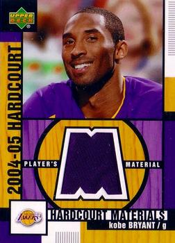 2004-05 Upper Deck Hardcourt - Materials #HM-KB Kobe Bryant Front