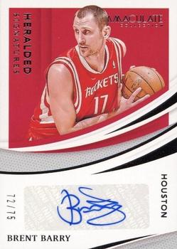 2020-21 Panini Immaculate Collection - Heralded Signatures #HS-BBR Brent Barry Front