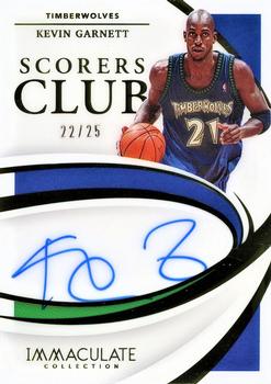 2020-21 Panini Immaculate Collection - Scorers Club Signatures #SCS-KGA Kevin Garnett Front