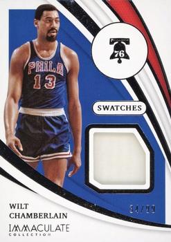 2020-21 Panini Immaculate Collection - Swatches #SW-WCH Wilt Chamberlain Front