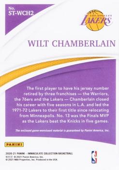 2020-21 Panini Immaculate Collection - The Standard #ST-WCH2 Wilt Chamberlain Back
