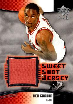 2004-05 Upper Deck Sweet Shot - Sweet Shot Jersey #SSJ-BG Ben Gordon Front