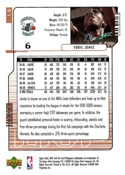 2000-01 Upper Deck MVP #15 Eddie Jones Back