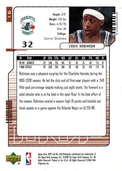 2000-01 Upper Deck MVP #16 Eddie Robinson Back