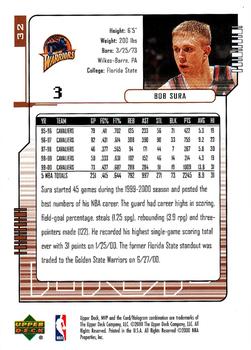 2000-01 Upper Deck MVP #32 Bob Sura Back