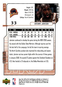 2000-01 Upper Deck MVP #53 Antawn Jamison Back