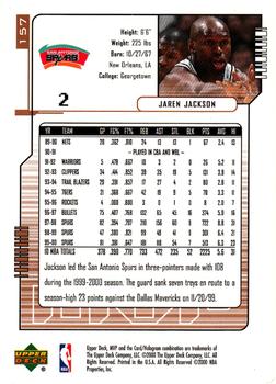 2000-01 Upper Deck MVP #157 Jaren Jackson Back