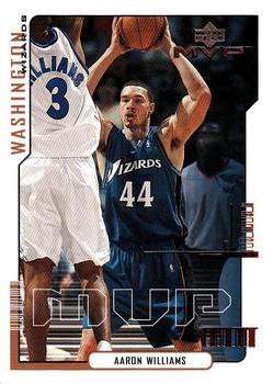 2000-01 Upper Deck MVP #186 Aaron Williams Front