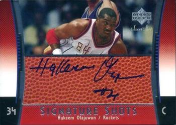 2004-05 Upper Deck Sweet Shot - Signature Shots #SS-HO Hakeem Olajuwon Front