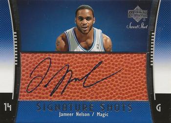 2004-05 Upper Deck Sweet Shot - Signature Shots #SS-JN Jameer Nelson Front