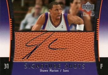 2004-05 Upper Deck Sweet Shot - Signature Shots #SS-SM Shawn Marion Front