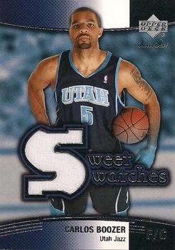 2004-05 Upper Deck Sweet Shot - Sweet Swatches #SW-CB Carlos Boozer Front