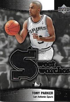 2004-05 Upper Deck Sweet Shot - Sweet Swatches #SW-TP Tony Parker Front