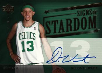 2004-05 Upper Deck Trilogy - Signs of Stardom #SI-WE Delonte West Front