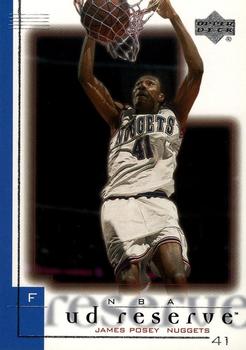 2000-01 UD Reserve #20 James Posey Front