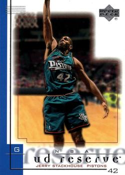 2000-01 UD Reserve #22 Jerry Stackhouse Front