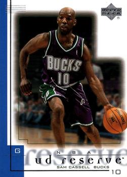 2000-01 UD Reserve #47 Sam Cassell Front