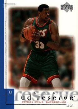 2000-01 UD Reserve #77 Patrick Ewing Front