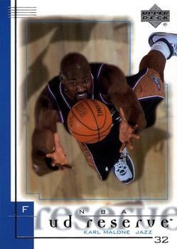 2000-01 UD Reserve #82 Karl Malone Front
