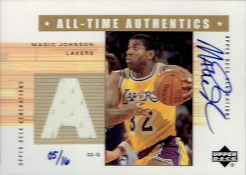 2004-05 Upper Deck Ultimate Collection - Autographed Buybacks #MG2-A Magic Johnson Front
