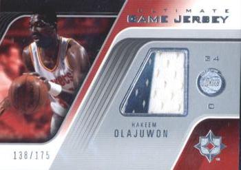 2004-05 Upper Deck Ultimate Collection - Game Jerseys #UGJ-HO Hakeem Olajuwon Front