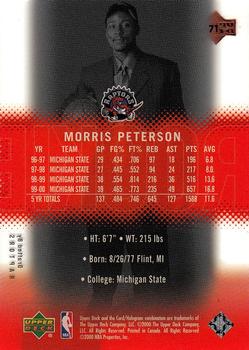 2000-01 Upper Deck Slam #71 Morris Peterson Back