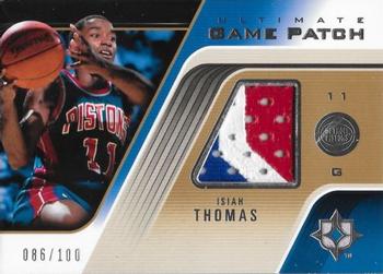 2004-05 Upper Deck Ultimate Collection - Game Patches #UGP-IT Isiah Thomas Front