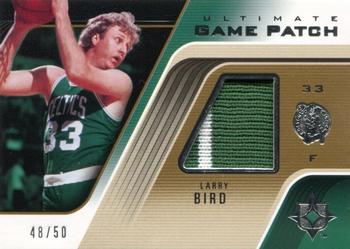 2004-05 Upper Deck Ultimate Collection - Game Patches #UGP-LB Larry Bird Front