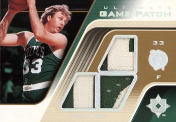 2004-05 Upper Deck Ultimate Collection - Game Patches Limited Extra #UGP-LB Larry Bird Front