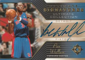 2004-05 Upper Deck Ultimate Collection - Signatures #US-BW Ben Wallace Front
